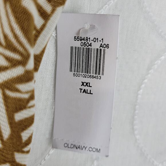 Old Navy Dress XXL Tall Waist Defined Sleeveless Tie Shoulder Smocked Mesh NEW - Picture 7 of 13